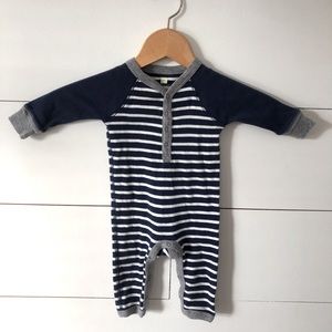 Tea Collection (0-3 month) Navy Stripe One-Piece